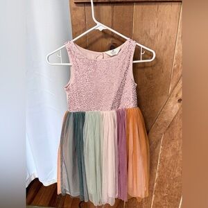 H&M Pink Sequin Girls Party Dress